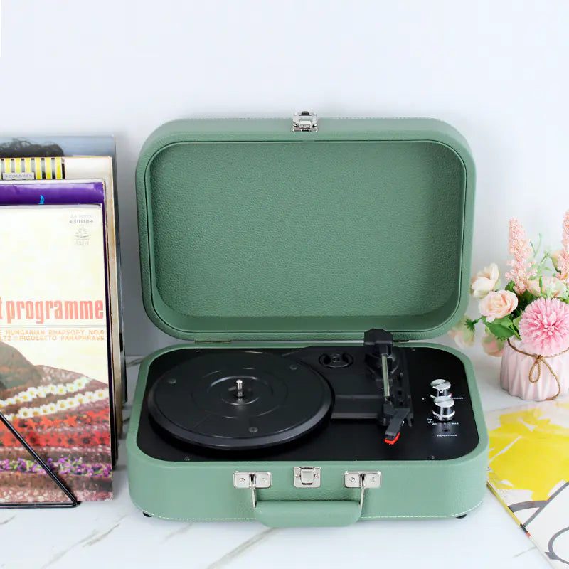 Bluetooth Vinyl Record Player & Speaker Home Decor Gift