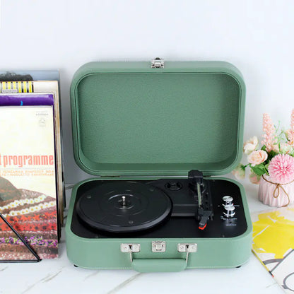 Bluetooth Vinyl Record Player & Speaker Home Decor Gift