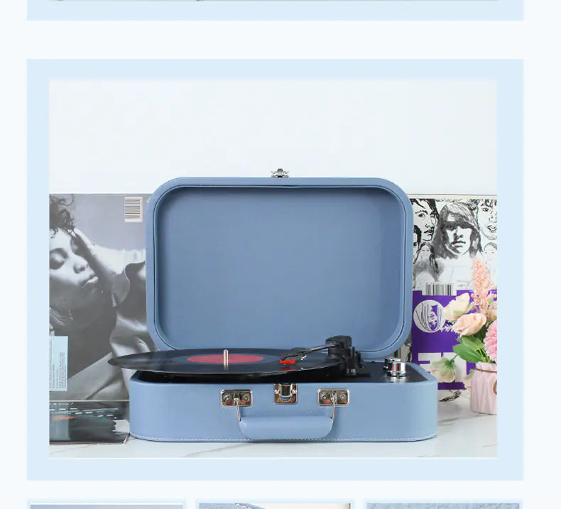 Bluetooth Vinyl Record Player & Speaker Home Decor Gift