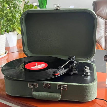 Bluetooth Vinyl Record Player & Speaker Home Decor Gift
