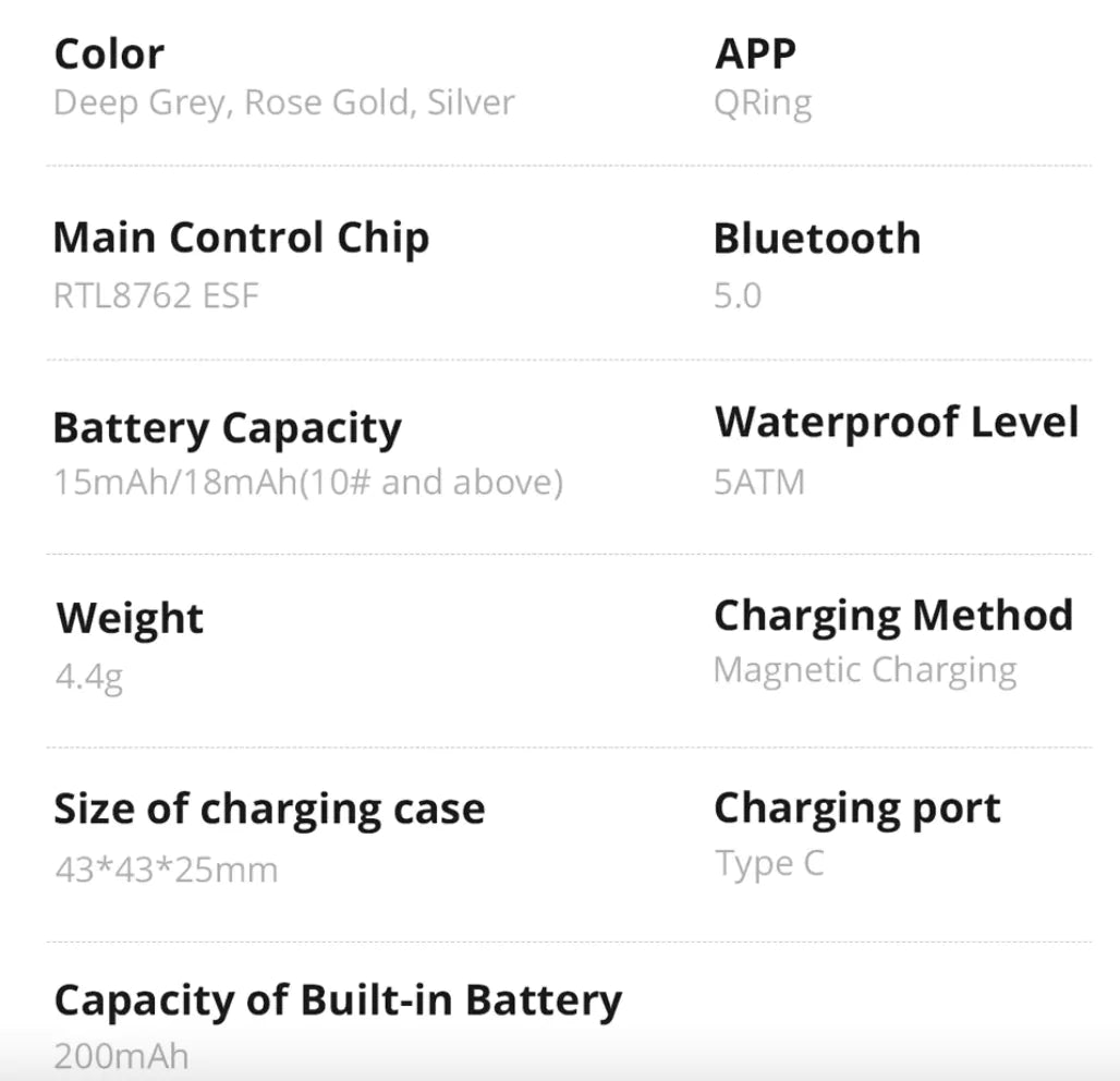 Magnetic Smart Ring Charging Case
