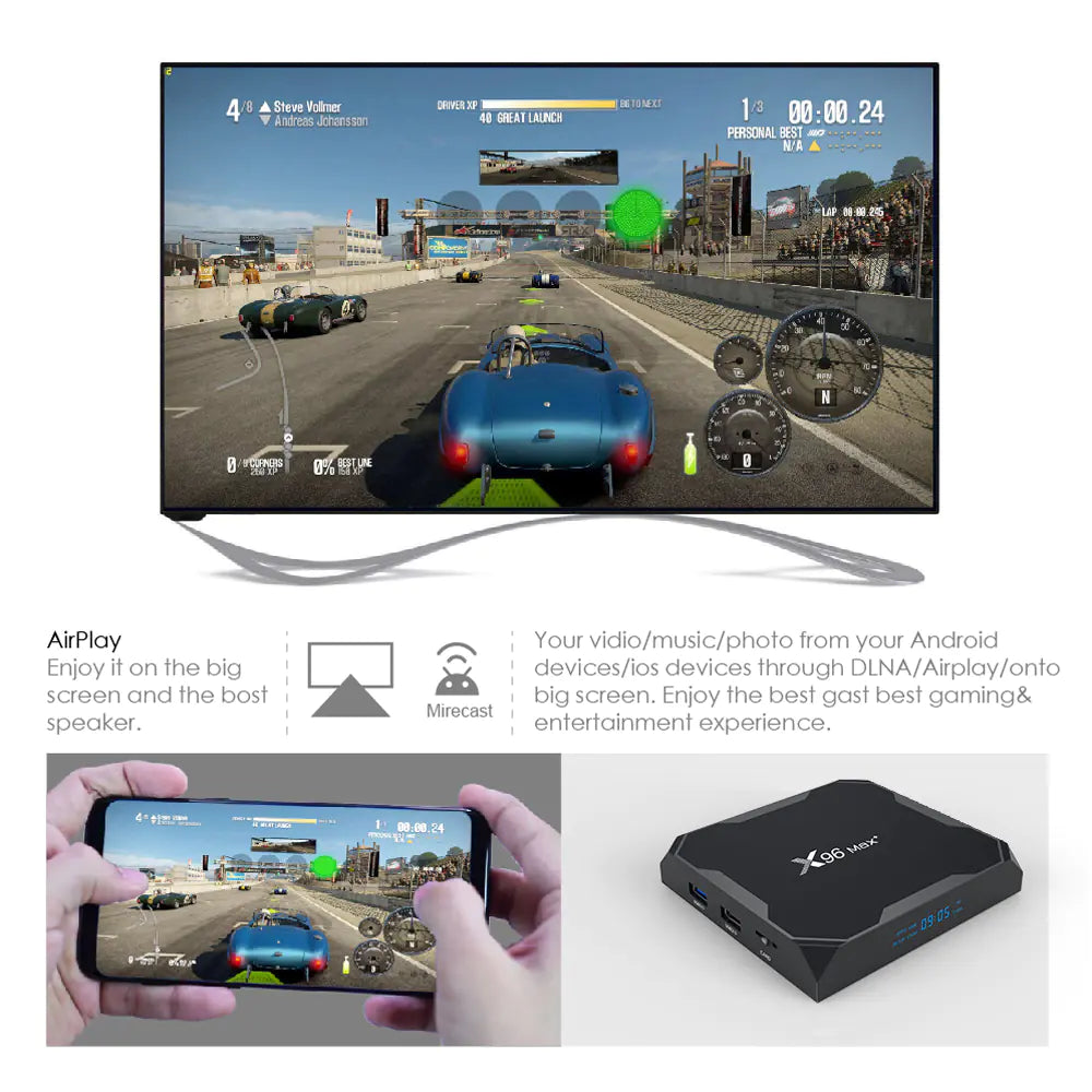 X96 MAX Plus Smart TV Box 4GB 64GB Android 9.0