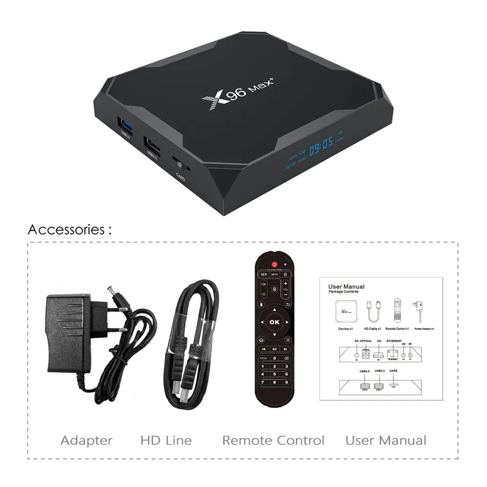 X96 MAX Plus Smart TV Box 4GB 64GB Android 9.0