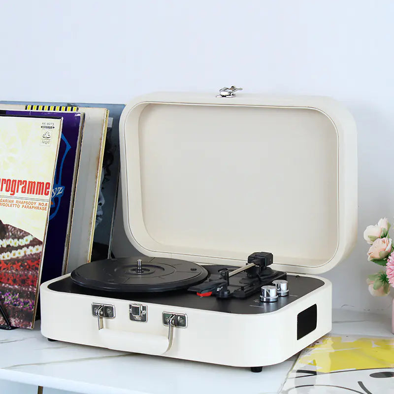 Bluetooth Vinyl Record Player & Speaker Home Decor Gift