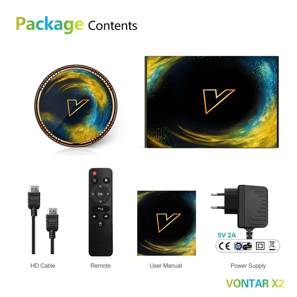 VONTAR X2 Smart TV Box - Android 11, Amlogic S905W2