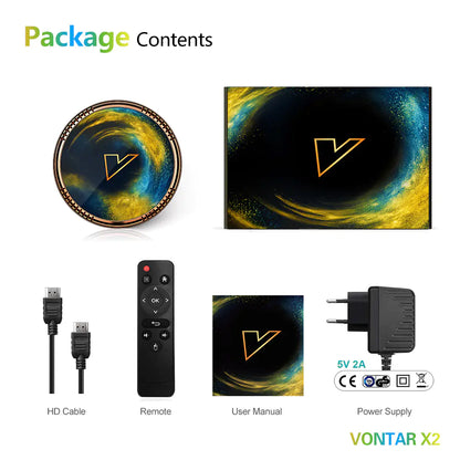 VONTAR X2 Smart TV Box - Android 11, Amlogic S905W2