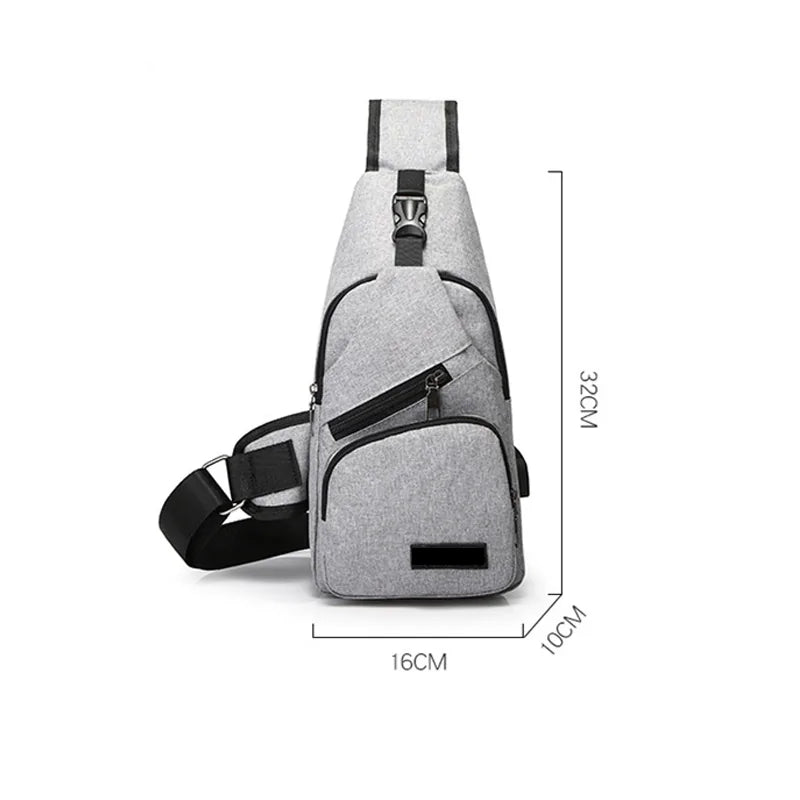 Sling Bag With USB Charging Port Accessory  (Note: Power Bank Not Included)