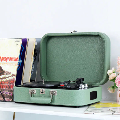 Bluetooth Vinyl Record Player & Speaker Home Decor Gift